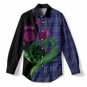 Bryson Tartan Women Casual Shirt Traditional Scottish Thistle