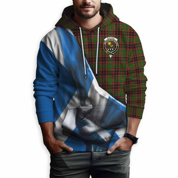 Tartan Vibes Clothing Buchan Tartan Hoodie with Family Crest Scotland Patriotic Style