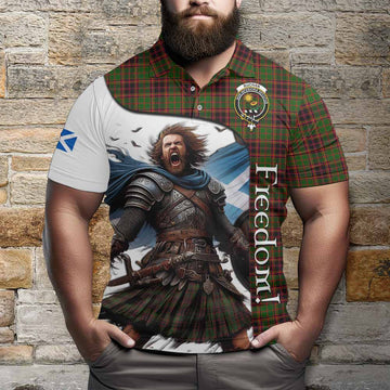 Tartan Vibes Clothing Buchan Crest Tartan Polo Shirt Inspired by the Freedom of Scottish Warrior