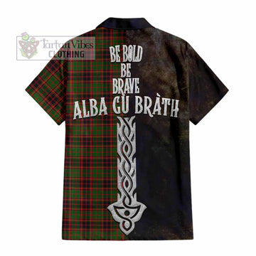 Buchan Tartan Family Crest Hawaiian Shirt Alba Gu Brath Be Brave Lion Ancient Style