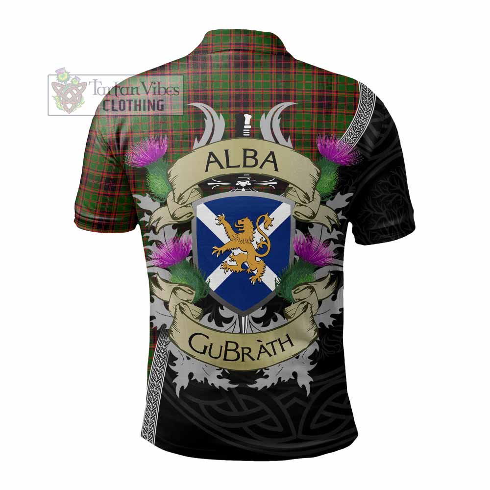 Tartan Vibes Clothing Buchan Tartan Family Crest Polo Shirt Lion Rampant Royal Thistle Shield Celtic Inspired