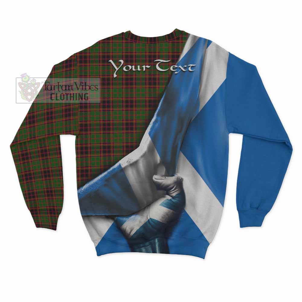 Tartan Vibes Clothing Buchan Tartan Sweatshirt with Family Crest Scotland Patriotic Style