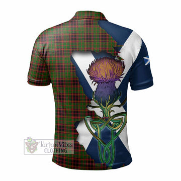 Buchan Tartan Family Crest Polo Shirt Scottish Thistle Celtic Inspired