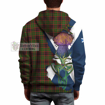 Tartan Vibes Clothing Buchan Tartan Family Crest Hoodie Scottish Thistle Celtic Inspired