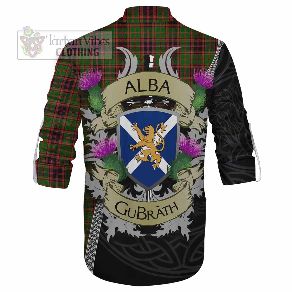 Tartan Vibes Clothing Buchan Tartan Family Crest Ghillie Kilt Shirt Lion Rampant Royal Thistle Shield Celtic Inspired