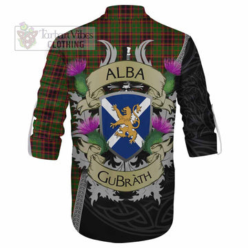 Tartan Vibes Clothing Buchan Tartan Family Crest Ghillie Kilt Shirt Lion Rampant Royal Thistle Shield Celtic Inspired