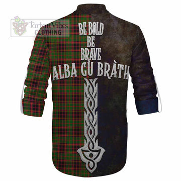 Buchan Tartan Family Crest Ghillie Kilt Shirt Alba Gu Brath Be Brave Lion Ancient Style