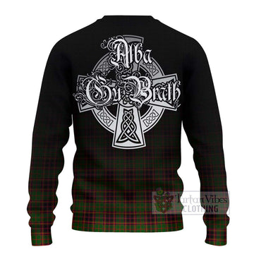Tartan Vibes Clothing Buchan Tartan Knitted Sweater Featuring Alba Gu Brath Family Crest Celtic Inspired