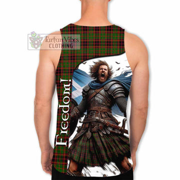 Tartan Vibes Clothing Buchan Crest Tartan Men's Tank Top Inspired by the Freedom of Scottish Warrior