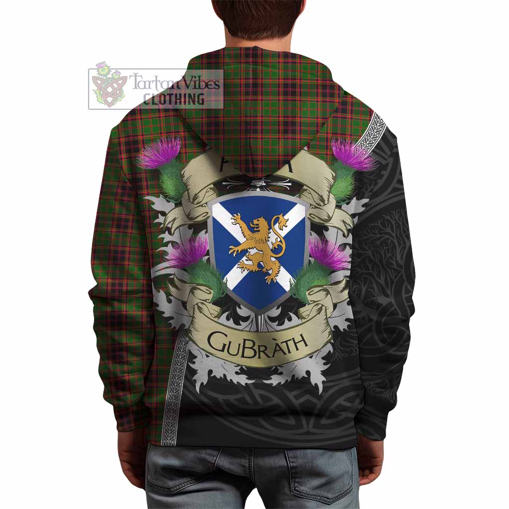 Tartan Vibes Clothing Buchan Tartan Family Crest Hoodie Lion Rampant Royal Thistle Shield Celtic Inspired
