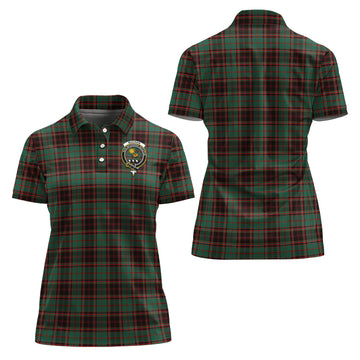 buchan-ancient-tartan-polo-shirt-with-family-crest-for-women