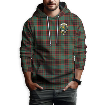 Buchan Ancient Tartan Hoodie with Family Crest