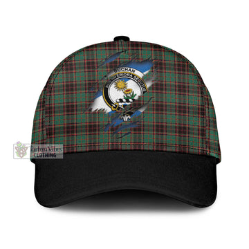 Buchan Ancient Tartan Classic Cap with Family Crest In Me Style