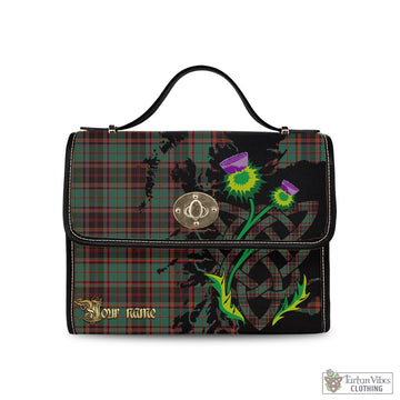 Buchan Ancient Tartan Waterproof Canvas Bag with Scotland Map and Thistle Celtic Accents