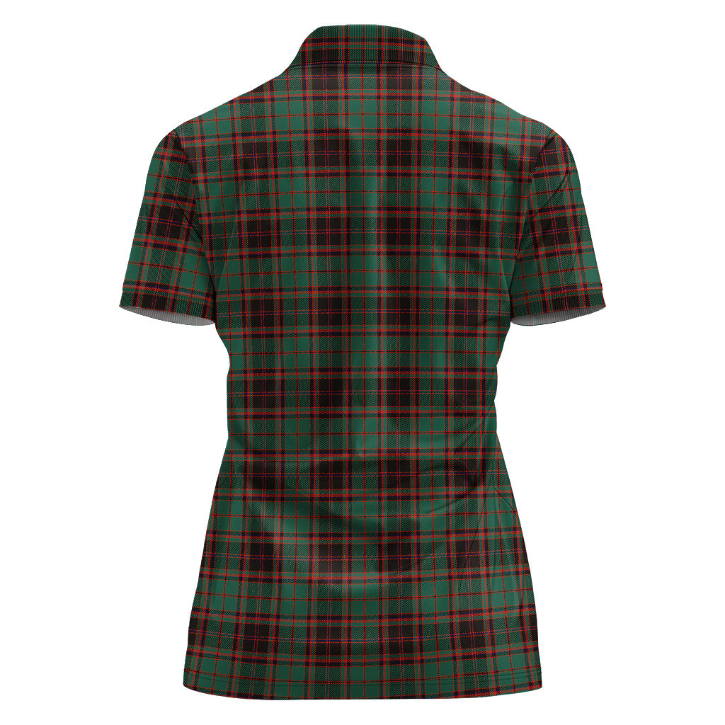 Buchan Ancient Tartan Polo Shirt For Women - Tartanvibesclothing