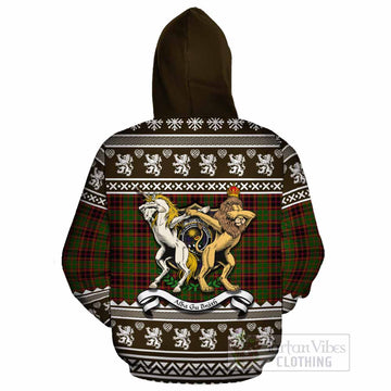 Buchan Clan Tartan Crest Christmas Cotton Hoodie Coat of Arms Funny Style