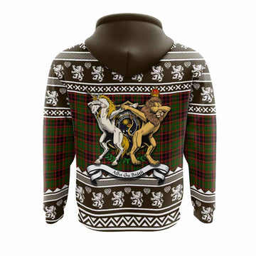 Buchan Clan Tartan Crest Christmas Hoodie Coat of Arms Funny Style
