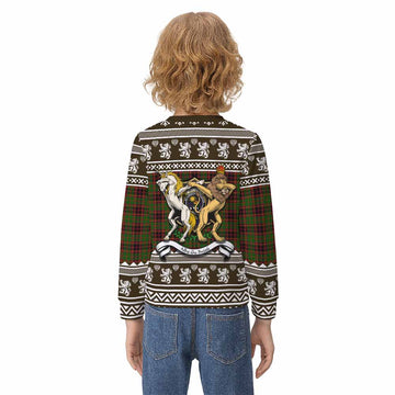 Buchan Clan Tartan Crest Christmas Kid Ugly Sweatshirt Coat of Arms Funny Style