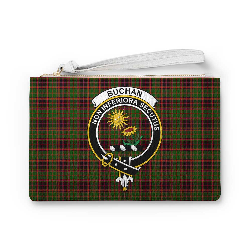 Tartan Vibes Clothing Buchan Family Crest Tartan Clutch Bag
