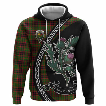 Buchan Family Crest Tartan Hoodie Alba Thistle Inspired