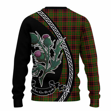 Buchan Family Crest Tartan Knitted Sweater Alba Thistle Inspired