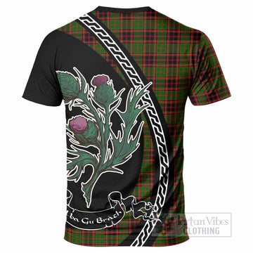 Buchan Family Crest Tartan T-Shirt Alba Thistle Inspired
