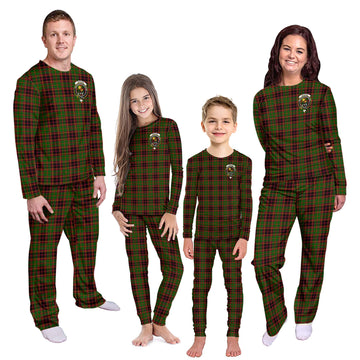 Buchan Tartan Pajamas Family Set with Family Crest