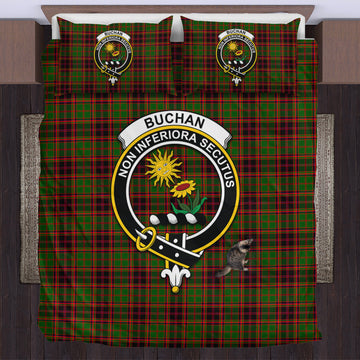 Buchan Modern Tartan Bedding Set with Family Crest