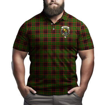 Buchan Tartan Men's Polo Shirt with Family Crest