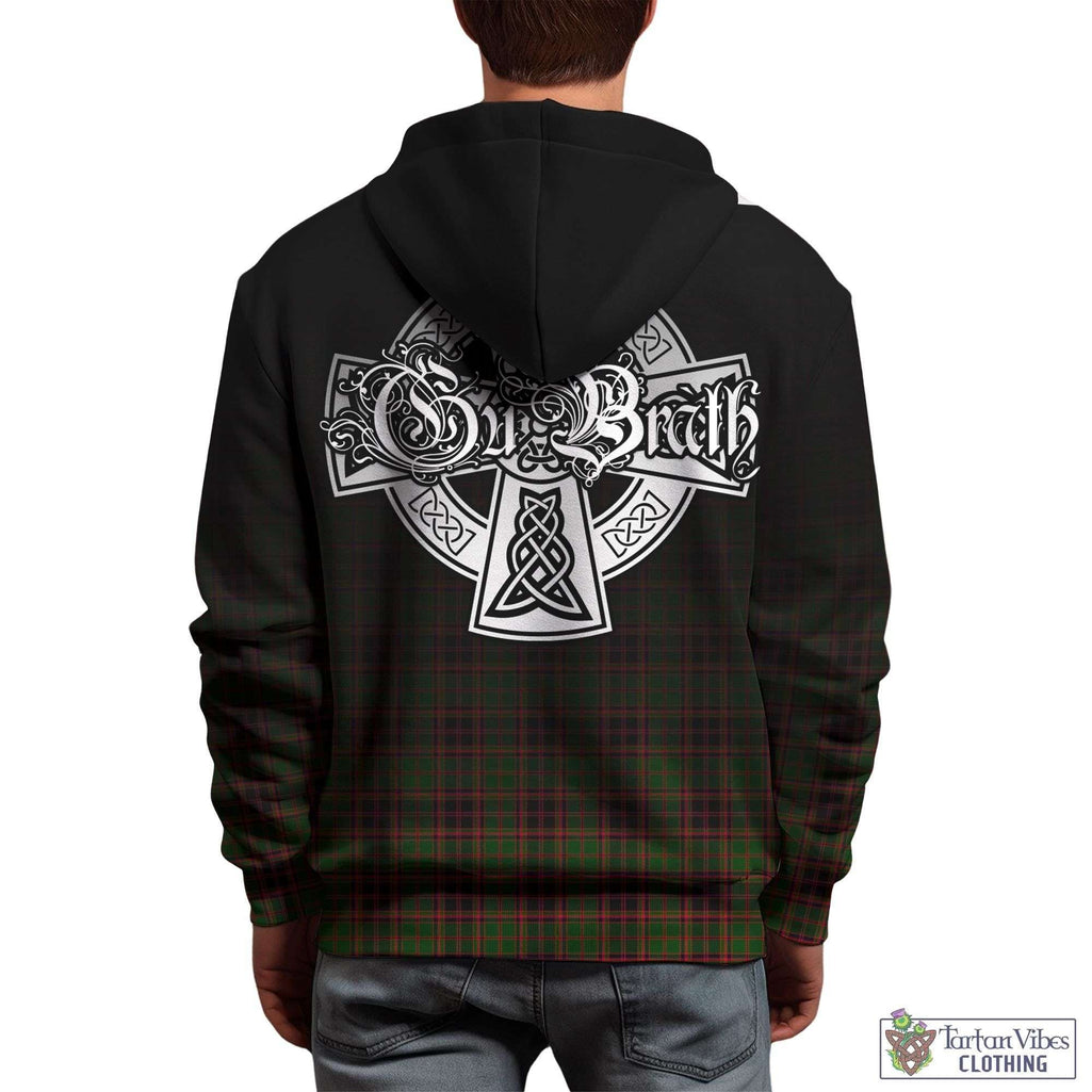 Tartan Vibes Clothing Buchan Modern Tartan Hoodie Featuring Alba Gu Brath Family Crest Celtic Inspired