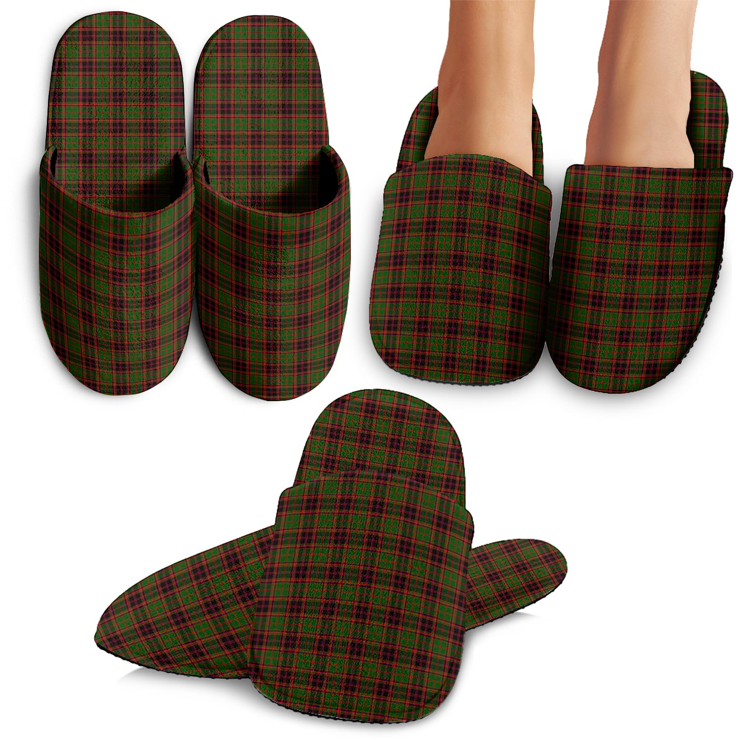 Buchan Modern Tartan Home Slippers - Tartanvibesclothing