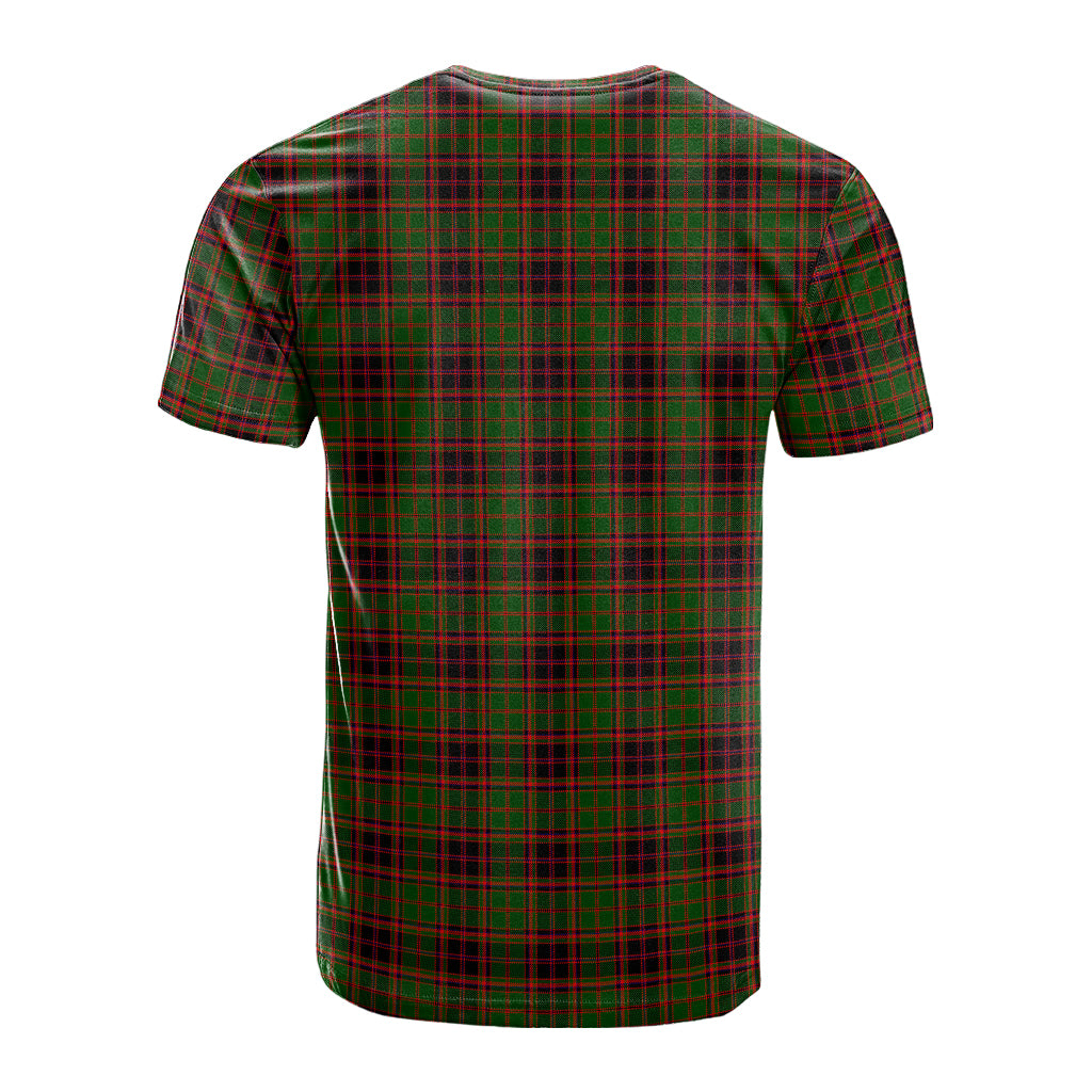 Buchan Modern Tartan T-Shirt with Family Crest - Tartanvibesclothing