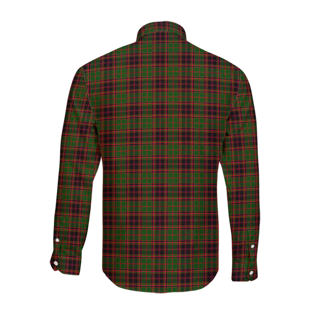 Buchan Modern Tartan Long Sleeve Button Up Shirt with Family Crest - Tartanvibesclothing