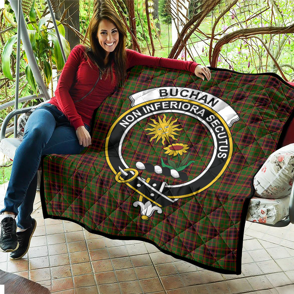 buchan-modern-tartan-quilt-with-family-crest