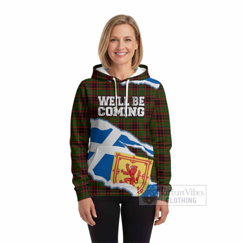 Buchan Scotland Football Tartan Hoodie We'll Be Coming