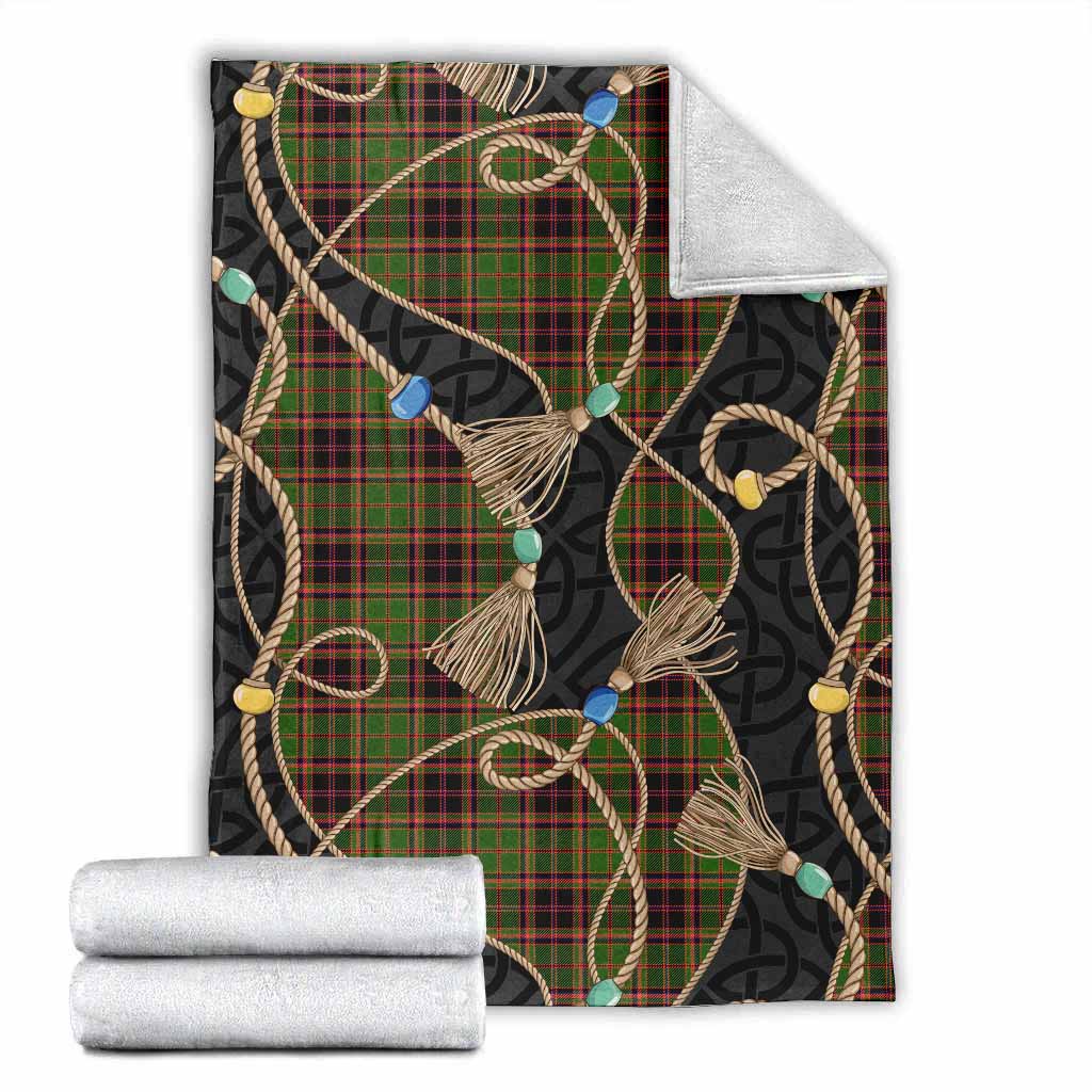 Buchan Scottish Tartan Twisted Ropes Stylized Blanket X-Large 59 x 79 inches 150 x 200 cm - Tartan Vibes Clothing