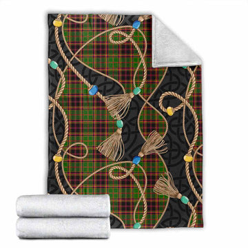 Buchan Scottish Tartan Twisted Ropes Stylized Blanket X-Large 59 x 79 inches 150 x 200 cm - Tartan Vibes Clothing