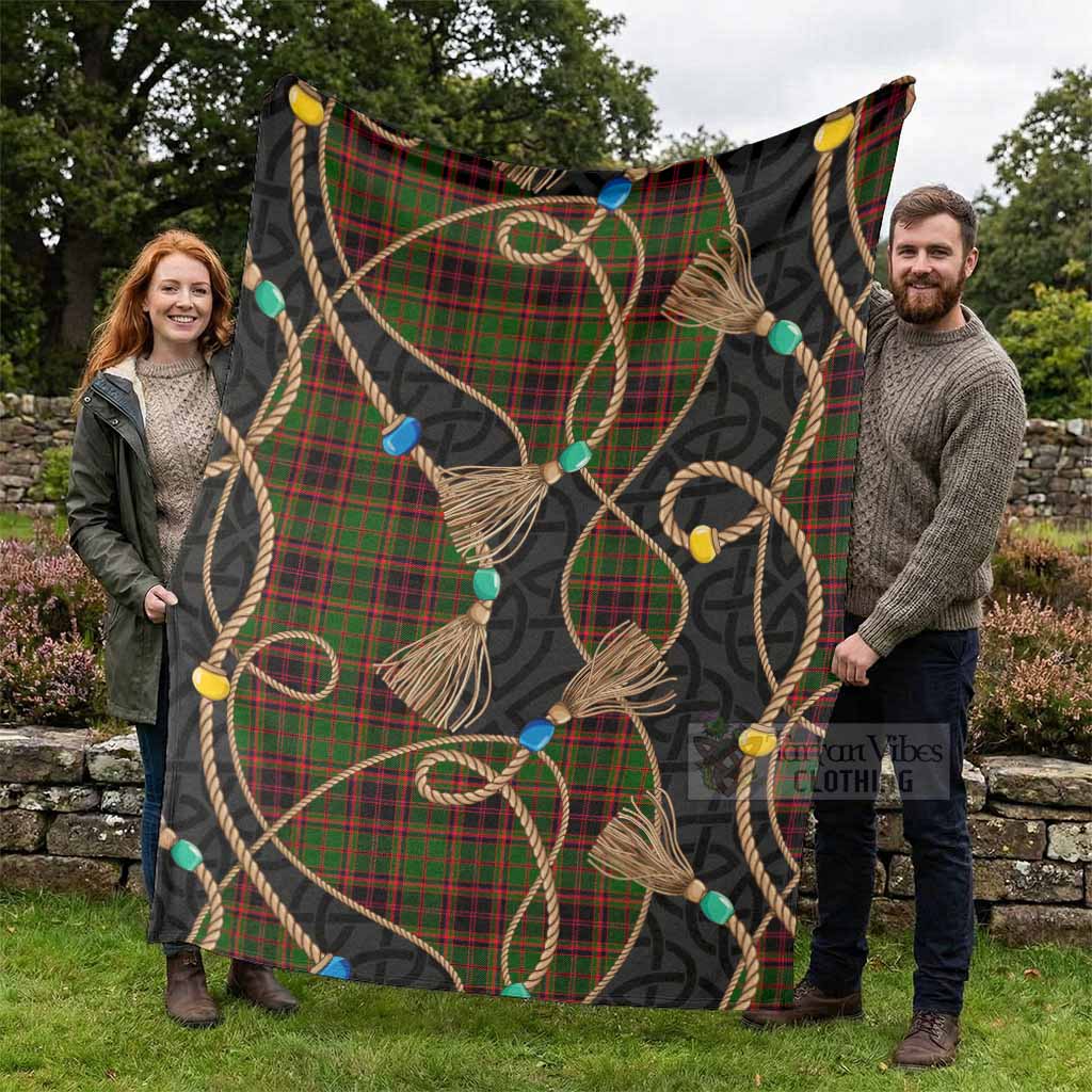 Buchan Scottish Tartan Twisted Ropes Stylized Blanket - Tartan Vibes Clothing