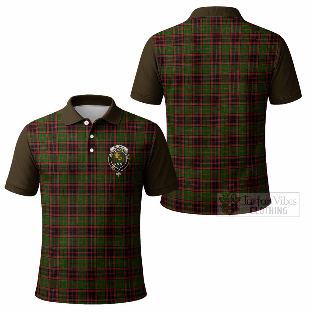 Buchan Tartan Accent Polo Shirt with Family Crest