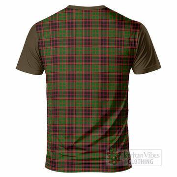 Buchan Tartan Accent T-Shirt with Family Crest