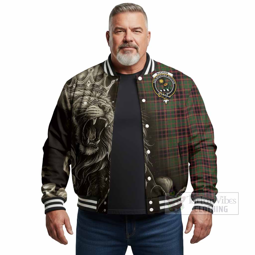 Buchan Tartan Baseball Jacket Roaring Lion Heritage