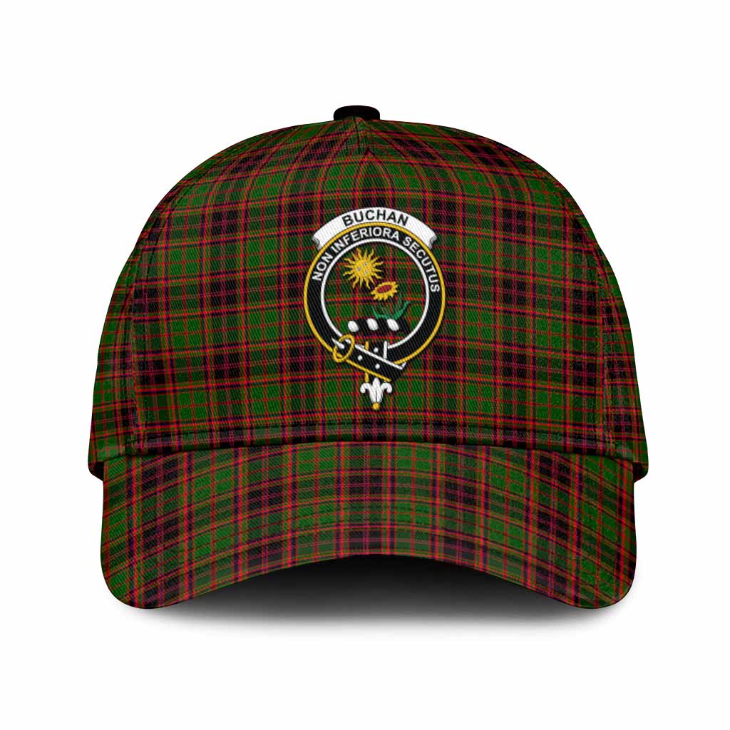 Buchan Tartan Classic Cap with Family Crest