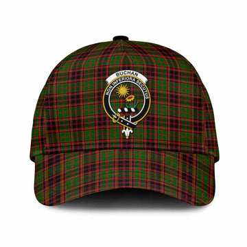 Buchan Tartan Classic Cap with Family Crest