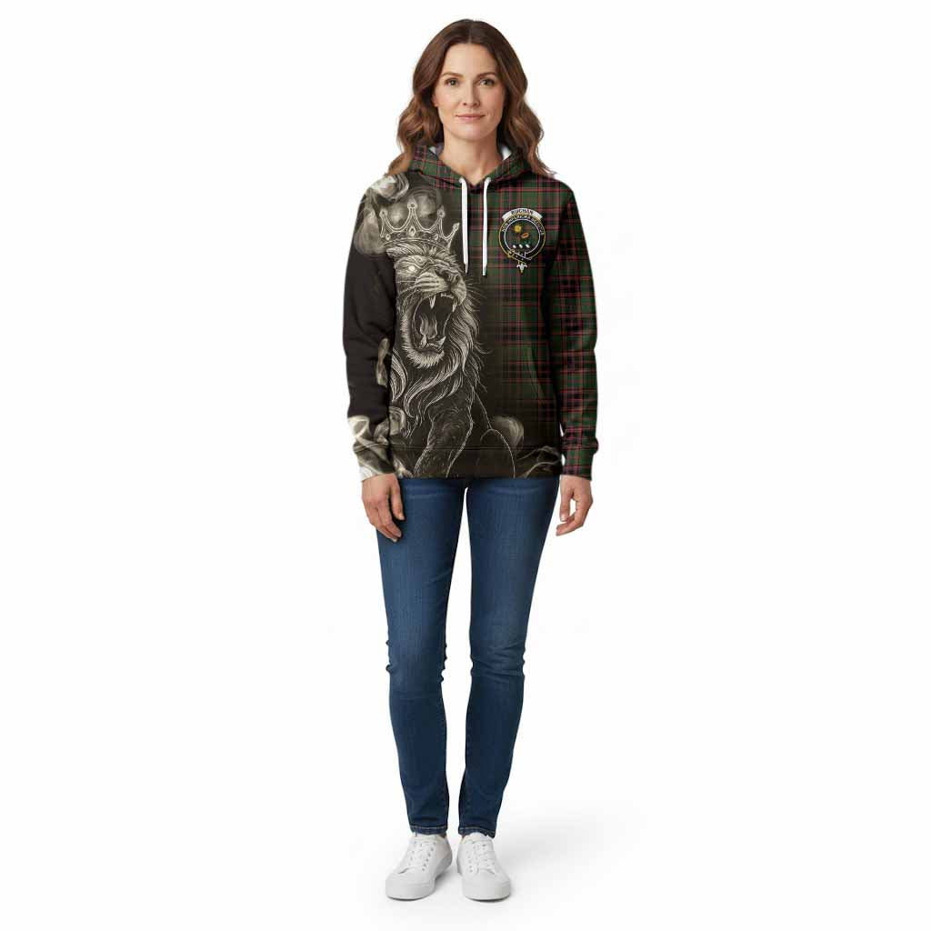 Buchan Tartan Cotton Hoodie Roaring Lion Heritage