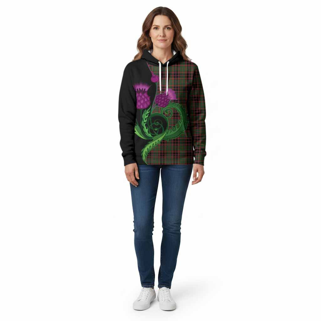 Buchan Tartan Cotton Hoodie Traditional Scottish Thistle