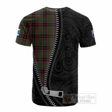 Buchan Tartan Cotton T-shirt New Zealand Pattern Unique Zipper Stylized