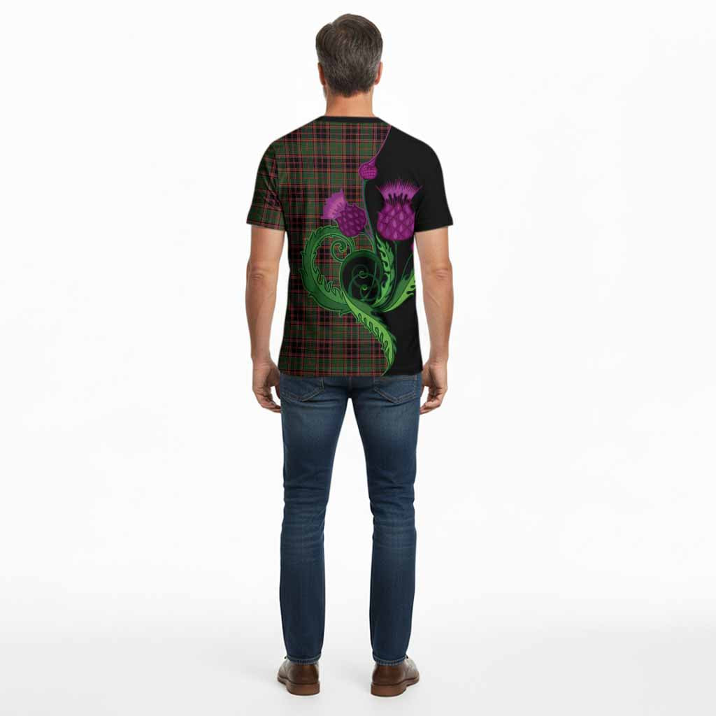 Buchan Tartan Cotton T-shirt Traditional Scottish Thistle