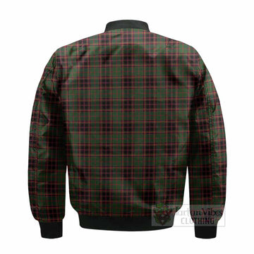 Buchan Tartan Crest Bomber Jacket Ferocious Lion Style