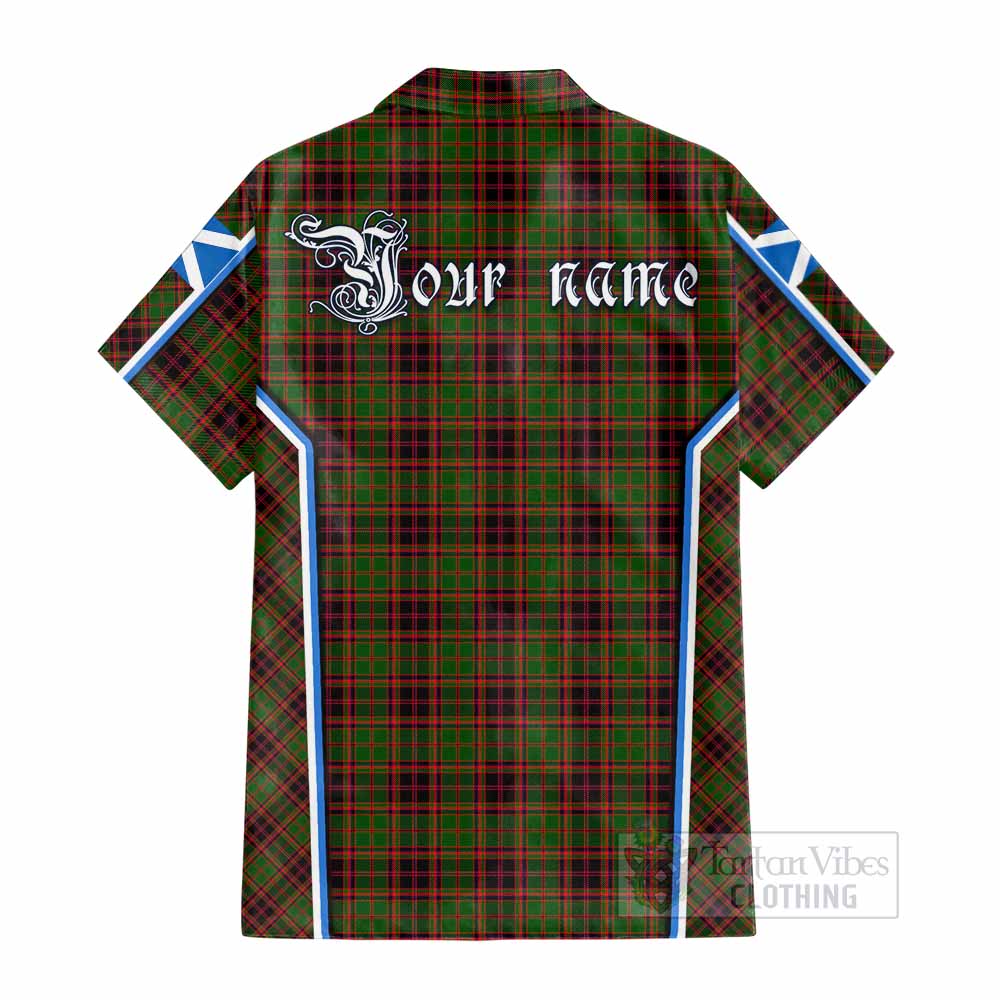 Buchan Tartan Crest Cotton Hawaiian Shirt Scotland Coat of Arm Flag Style - Tartan Vibes Clothing