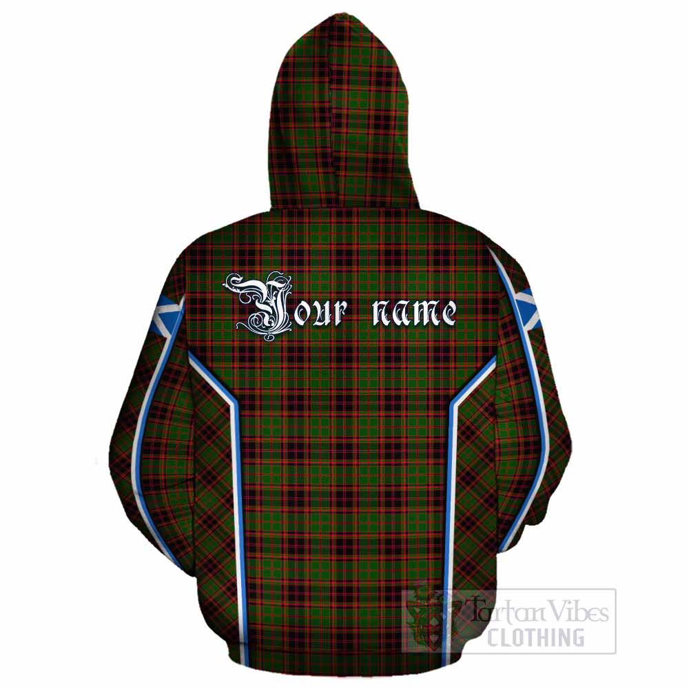 Buchan Tartan Crest Cotton Hoodie Scotland Coat of Arm Flag Style - Tartan Vibes Clothing